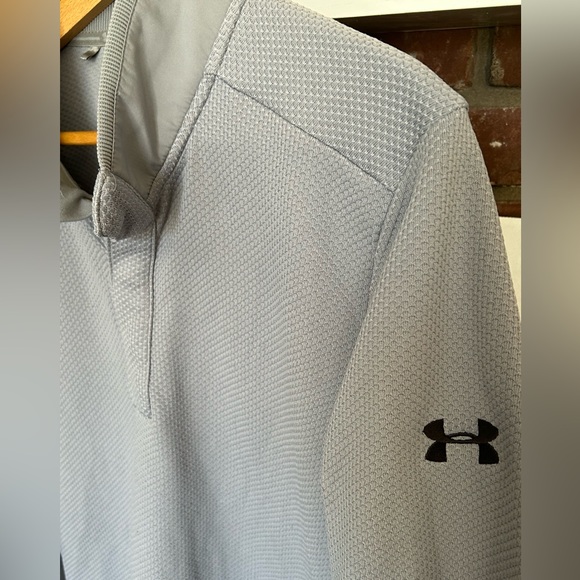 UNDER ARMOUR mens large cold gear button up sweatshirt in like new condition - Picture 3 of 10